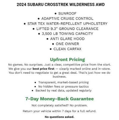 2024 Subaru Crosstrek Wilderness AWD
