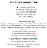 2019 Toyota Avalon XLE (SE)