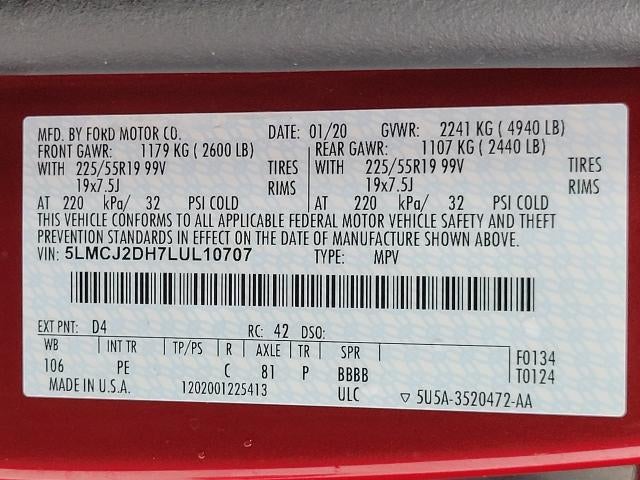 2020 Lincoln Corsair Reserve AWD