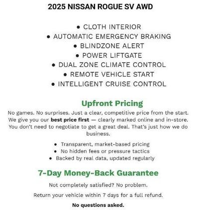 2025 Nissan Rogue AWD SV