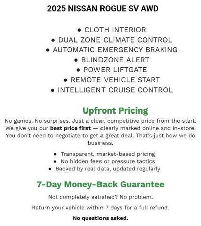 2025 Nissan Rogue AWD SV