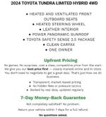 2024 Toyota Tundra 4WD 4WD Limited Hybrid CrewMax 5.5' Bed (Natl)