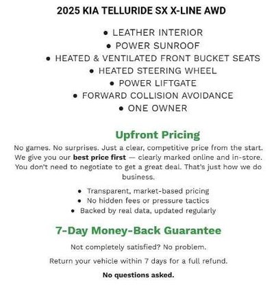 2025 Kia Telluride SX X-Line AWD