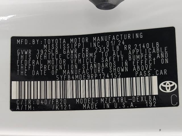 2024 Toyota Corolla LE CVT (Natl)