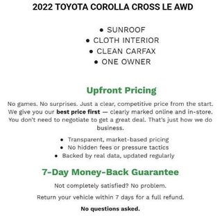 2022 Toyota Corolla Cross LE 4WD (Natl)