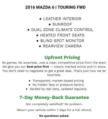 2016 Mazda Mazda6 4dr Sdn Auto i Touring