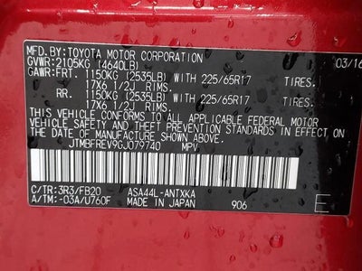 2016 Toyota RAV4 AWD 4dr LE (Natl)