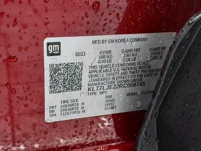 2024 Chevrolet Trax FWD 4dr 2RS