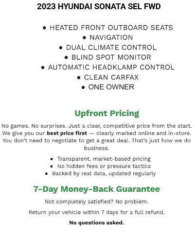 2023 Hyundai Sonata SEL 2.5L *Ltd Avail*