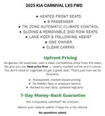 2025 Kia Carnival MPV LXS FWD