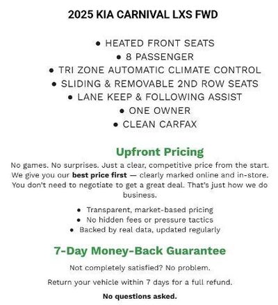 2025 Kia Carnival MPV LXS FWD