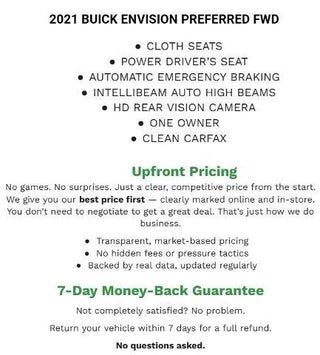2021 Buick Envision FWD 4dr Preferred